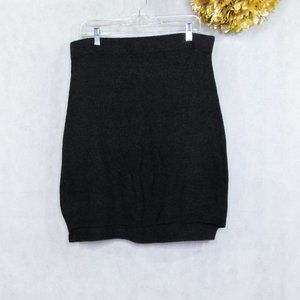 Madewell Wool Blend Ribbed Knit Pencil Skirt L